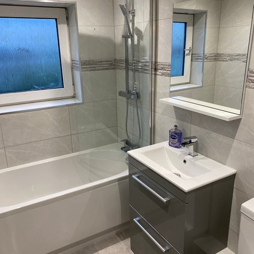 Porcelain floor tiles fitted in Pembrokeshire